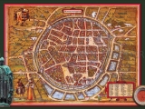GK 917 Stadtplan Freiberg von 1576 von F. Hogenberg und G. Braun (mit WissenEule)