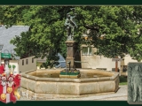 GK 800 Falknerbrunnen von Lauenstein mit einer NEUFASSUNG der Falknersage auf der Rückseite